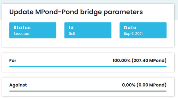 MPond-POND bridge parameters proposal