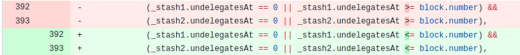 undelegated stashes