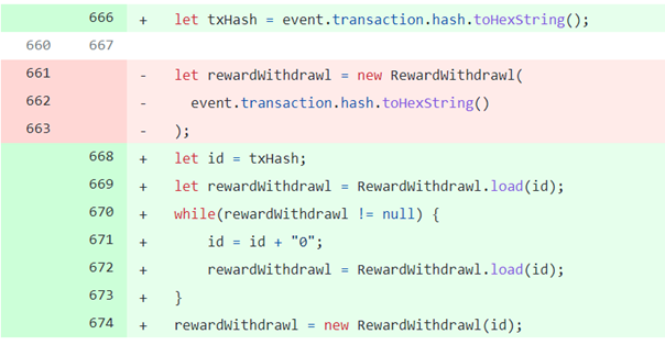 staking-subgraph multiple withdrawals