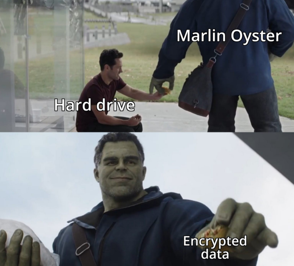 Marlin Oyster Encrypted Data