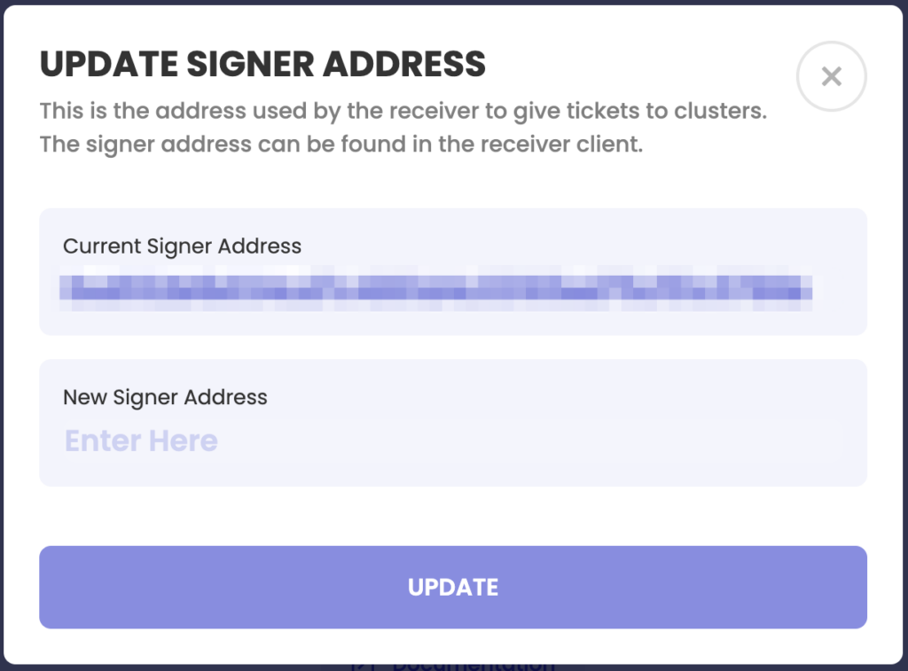 Update Signer Address
